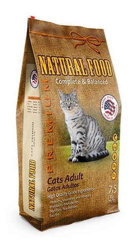 Alimento Premium Natural Food 7.5 Kg Gato Adulto/ Catdogshop