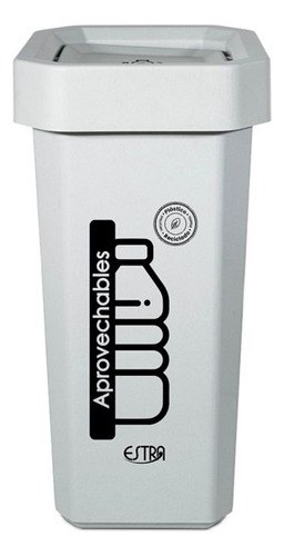 Caneca Plastica Vaiven 10 Litros Blanco Eco Reciclable