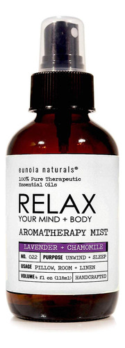 Relax - Spray De Almohada De Lavanda + Manzanilla, Niebla