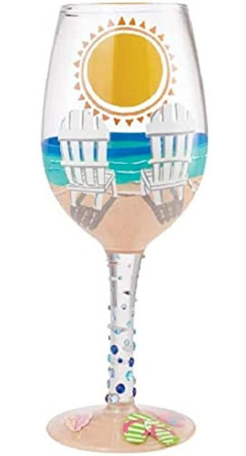 Enesco Designs By Lolita Sun On The Beach Copa De Vino Artes