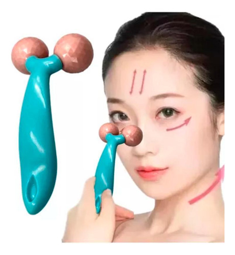 Massageador Facial 3d Roller Limpeza Estimular