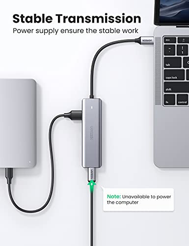 Hub Ugreen Usb C De 4 Puertos, Hub Usb C A Usb Con 4 Usb 3.0