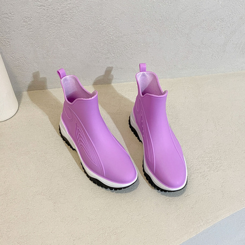 Botas De Lluvia Para Mujer A La Moda, Zapatos De Cocina