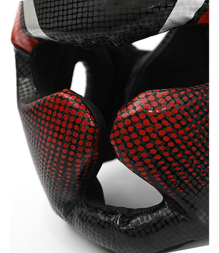 Casco De Boxeo Protección Completa Cubierta Facial Rojo S