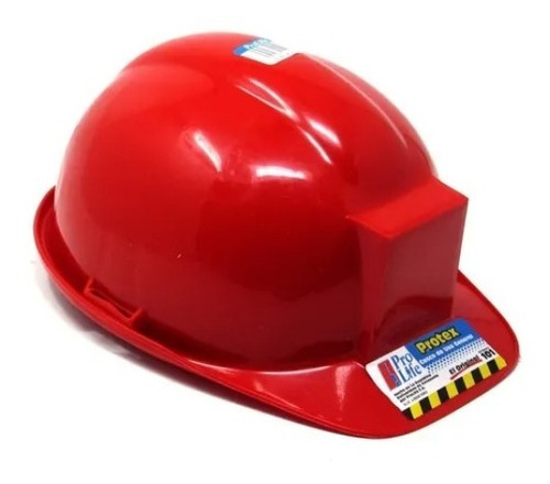 Cascos De Seguridad Plastico Protex Prolife Blanco Y Rojo