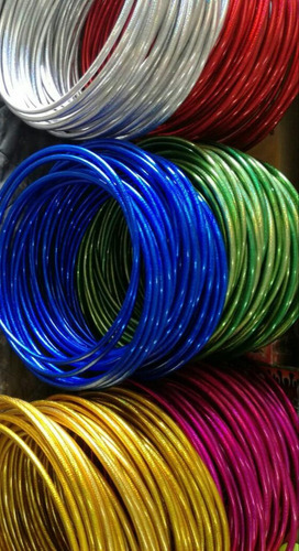 Ula Ula O Hula Hoop Encintado Grande Paquete Con 8 Aros Multicolor