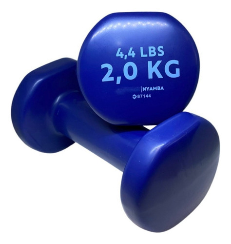 Pesas Mancuernas 2 Kg X2 Unidades Gym Casa Fitness Pilates