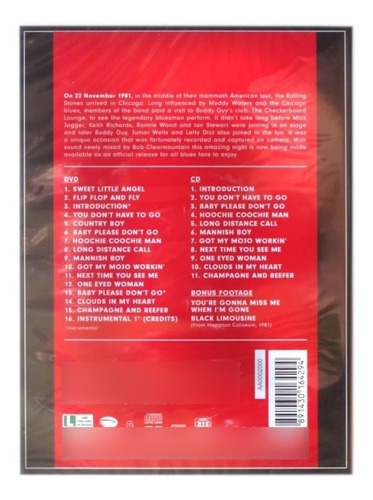 Dvd + Cd Muddy Waters & Rolling Stones Live Chicago 1981