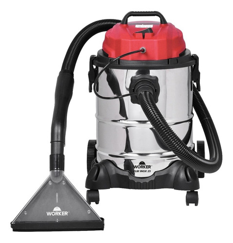 Extratora Profissional Worker 25l 1400w Inox Clean Cor Vermelho 220v