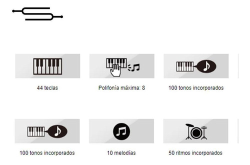 Imagen 2 de 6 de Teclado Casio Sa46 32 Teclas Mini 100 Sonidos Niños + Fuente