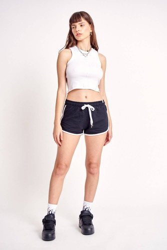 Short Mix De Algodon Rustico Mujer 47 Street