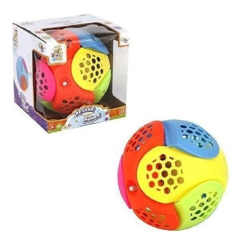 Bola Maluca Brinquedo Musical Com Luz Divertida