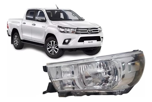 Optica P/ Toyota Hilux 2016 2017 2018 2019 Luz Diurna No Led