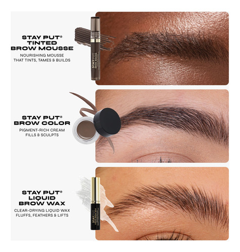 Tinta Para Cejas Stay Put Brow Mousse Milani Color 130 Dark Brown