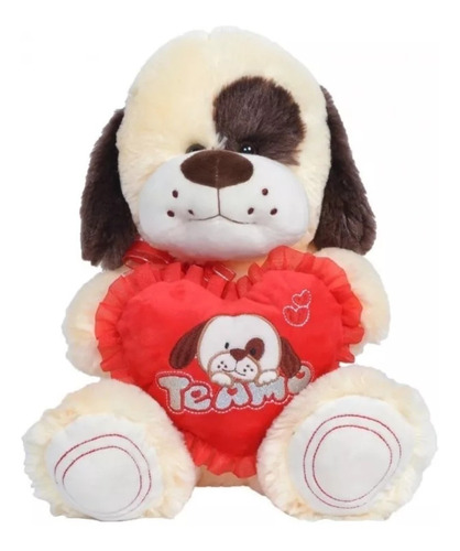 Peluche Perrito Enamorado 32cm San Valentin Con Sonido Teamo