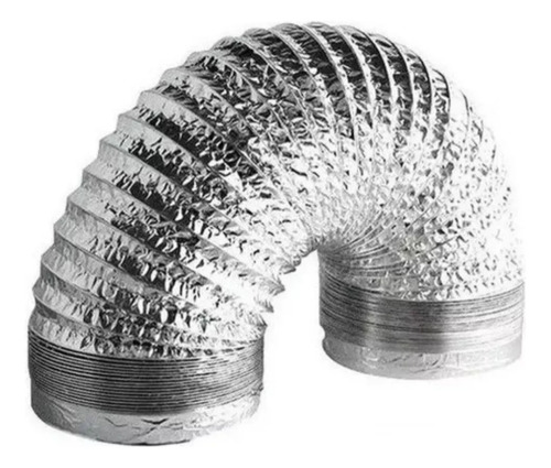 Duto Flexível Aluminizado Kit 6pol 150mm 20m Tubo Coifa Ar