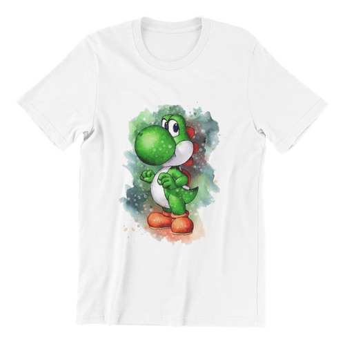 Polera Unisex Mario Bros Yoshi Videojuegos Algodon Estampado