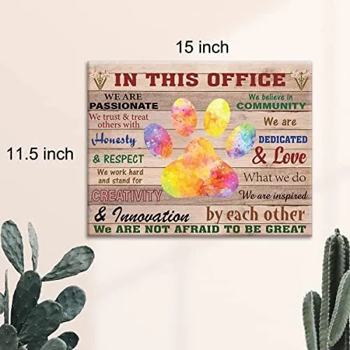 Arte Veterinario Motivacional Decoración De Pared En Esta Of