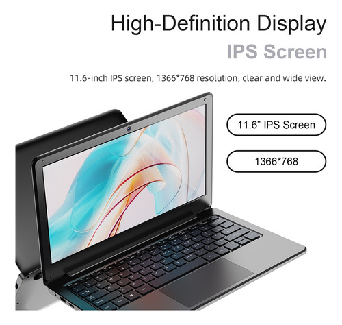 11.6 Computadora Portátil Win11 Intel N4000 8gb 256gb Ssd