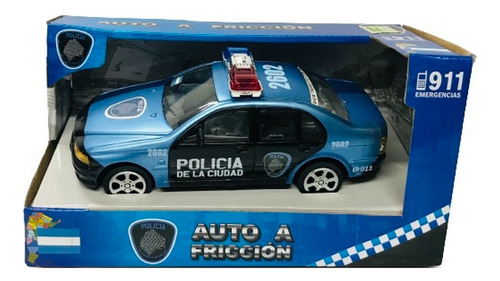 Auto Policia De La Ciudad A Friccion New Ar1 F9130 Ellobo