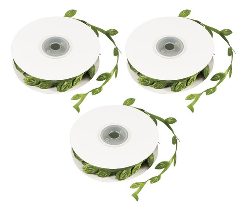 Hojas De Boda Verdes Y Verdes, 3 Rollos, Artificiales, Para