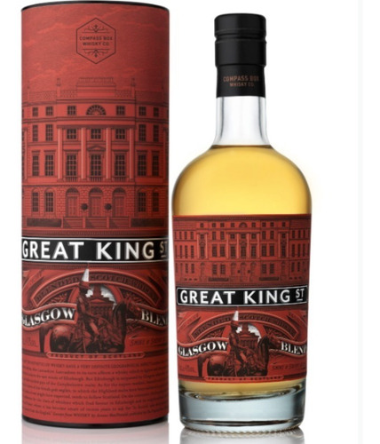 Imagen 1 de 3 de Whisky Compass Box Great King Glasgow Blend 500ml + Estuche