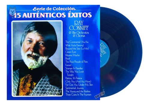 Ray Conniff 15 Autenticos Exitos Azul Blue Lp Vinyl Versión Del Álbum Estándar