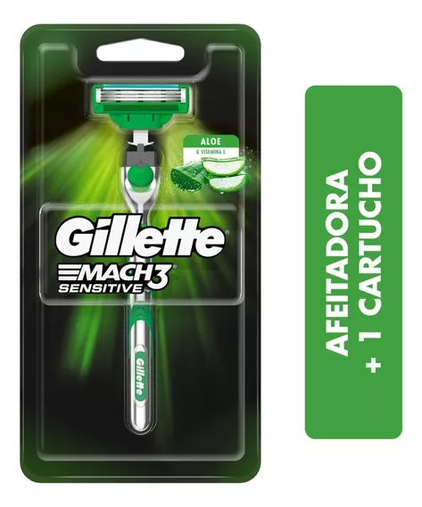 Maquina De Afeitar Gillette Mach 3 Sensitive X 1 Un