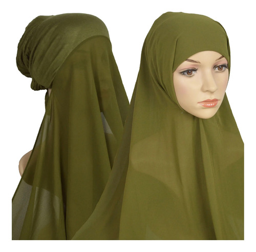Gorra De Vendaje Casual Con Múltiples Hiyab Para Mujer, Hiya
