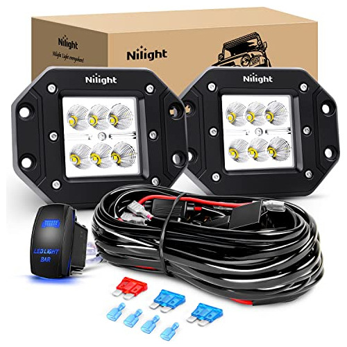 Barra De Luz Led 2pcs 18w Montaje Empotrado Inundación...