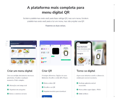 Cardápio Digital Qr Saas
