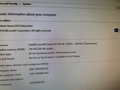 Servidor Dell R640 2 X Gold 6150 256gb 2 X 1.8tb 12g + 3tb