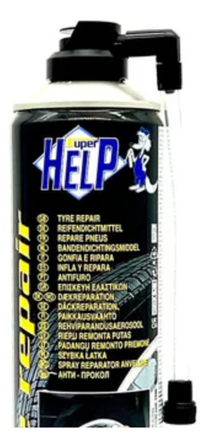 Spray Repara Pinchazos Neumaticos 500 Ml Help
