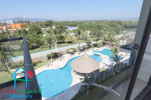 Cad Altamar Victory 403. Terraza Grande Con Vista A Los Jardines Y Albercas