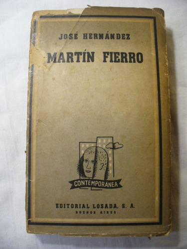 Martín Fierro - José Hernández - Editorial Losada -ver Envío