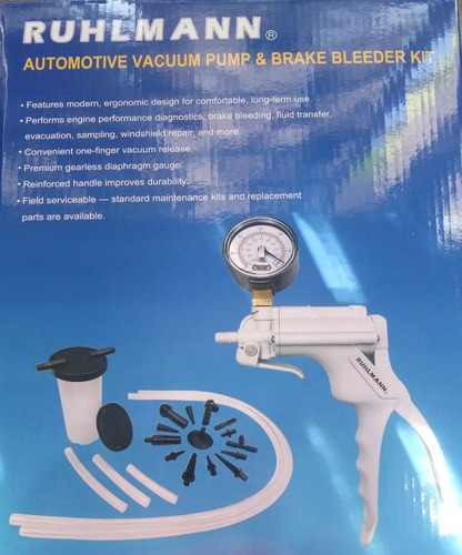 Bomba Vacio Purga Freno Prueba Sensores Tipo Mityvac Ruhlman