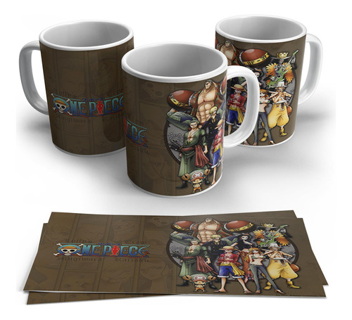 Caneca De Porcelana One Piece Modelo 021 325ml