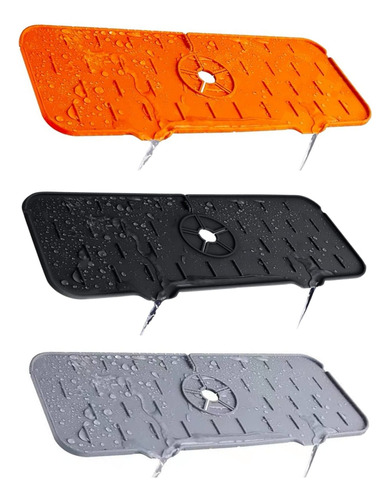 3x Alfombrilla Fregadero Cocina Silicona Grifo Encimera