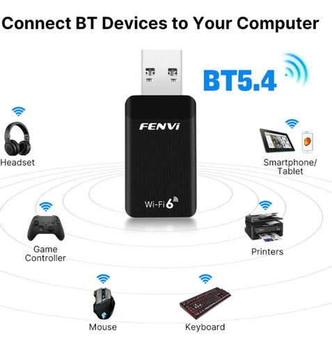 Fenvi Wifi 6 + Bluetooth 5.4 Dual Band 900mbps - Ax900m 5.4