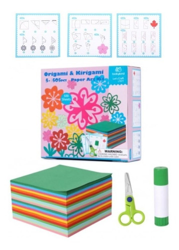 Set De Origami Y Kirigami Para Niños Incluye 500 Hojas