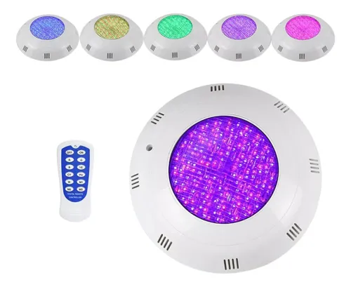 Foco Led Piscina Con Control Remoto 18w Color 12v Rgb