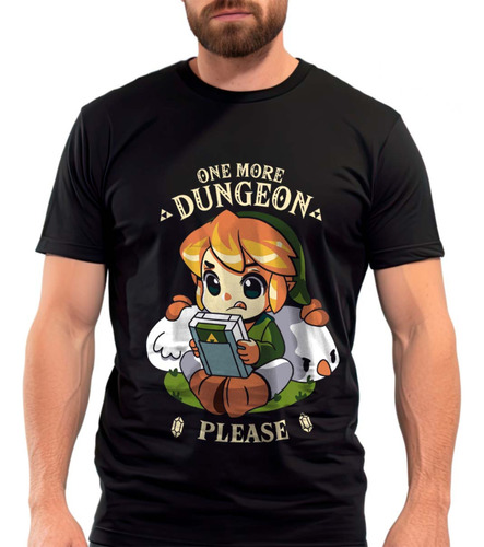Playera One Dungeon More Please Zelda Link