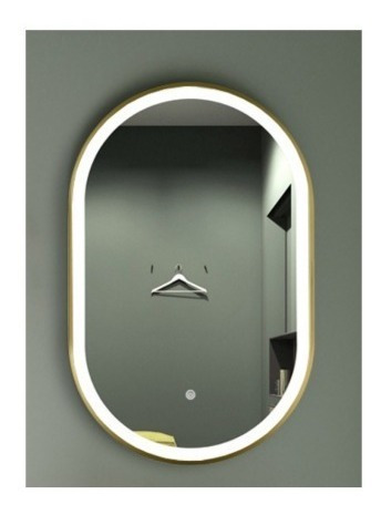 Espejo Ovalado Led Para Pared Con Tecnología Touch 80x60 Cm