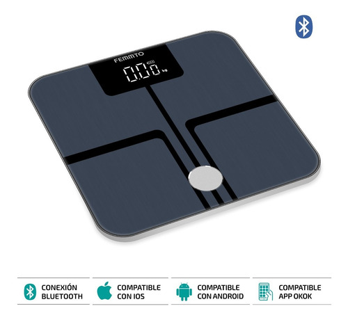 Imagen 7 de 10 de Balanza Digital Inteligente Para Personas De Baño Bluetooth