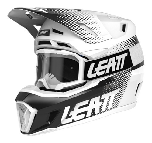Kit Casco Y Goggle - Moto 7.5 V22 Blanco T-l -59-60cm Diseño Deportivo Tamaño del casco L