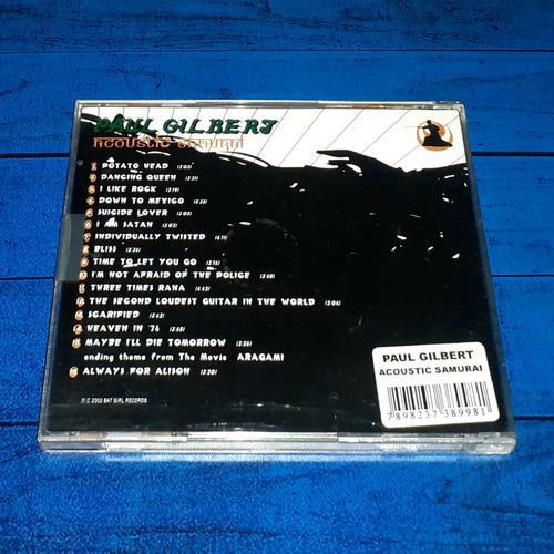 Paul Gilbert Acoustic Samurai Cd China Maceo-disquería