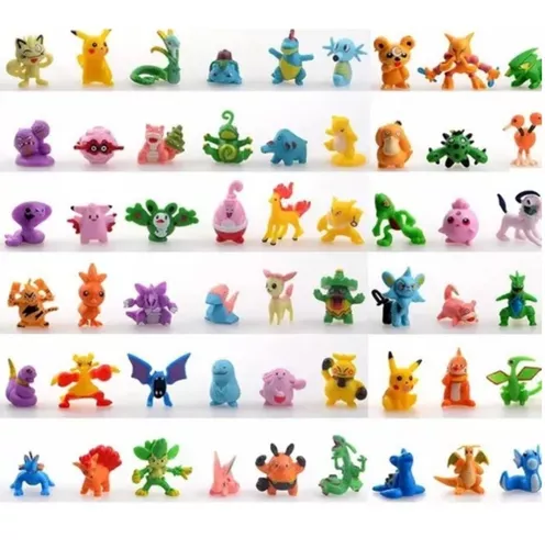 Kit 24 Miniaturas Pokémon Brinquedo Sortidos 3,5cm No Brasil