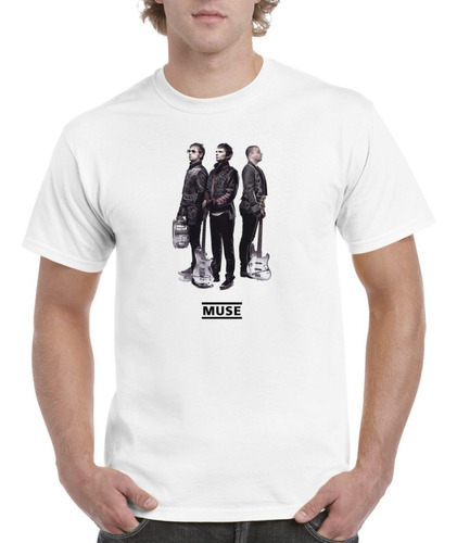 Camisa De Hombre  Moderno Estilo Banda Rock Muse Mod C