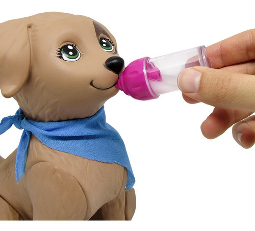Imagem 3 de 10 de Cachorro Pet Shop Boneca Barbie Rookie Articulado Acessórios