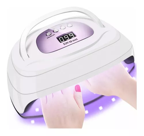 Lámpara de uñas LED UV, secador de uñas de gel de 72 W, lámpara de curado  de esmalte de uñas UV, lámpara LED de uñas para kit de esmalte de uñas de